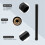 Black Shower Extend Pipe 30cm Length Shower Mixer Pipe Brass Bath 6