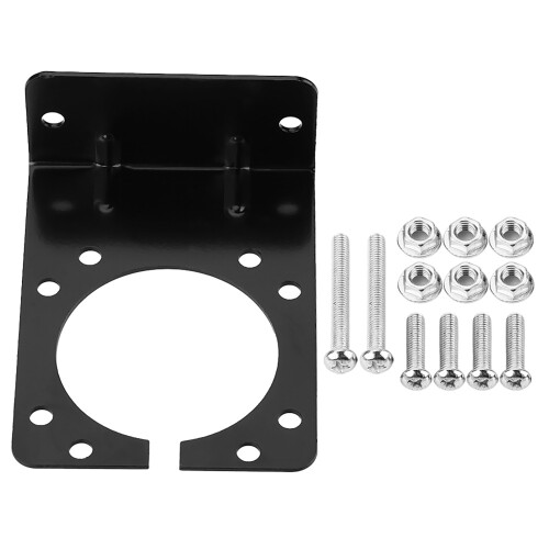 Black Metal Mounting Bracket Holder for 7 Pin