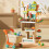 Set da cucina per bambini - Kit carrello giocattolo in plastica 7
