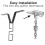 Rain Chain Hardware Black Gutter Clip for V Shaped Drain Pipe Hook Outdoor Use 5