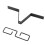Rain Chain Hardware Black Gutter Clip for V Shaped Drain Pipe Hook Outdoor Use 8