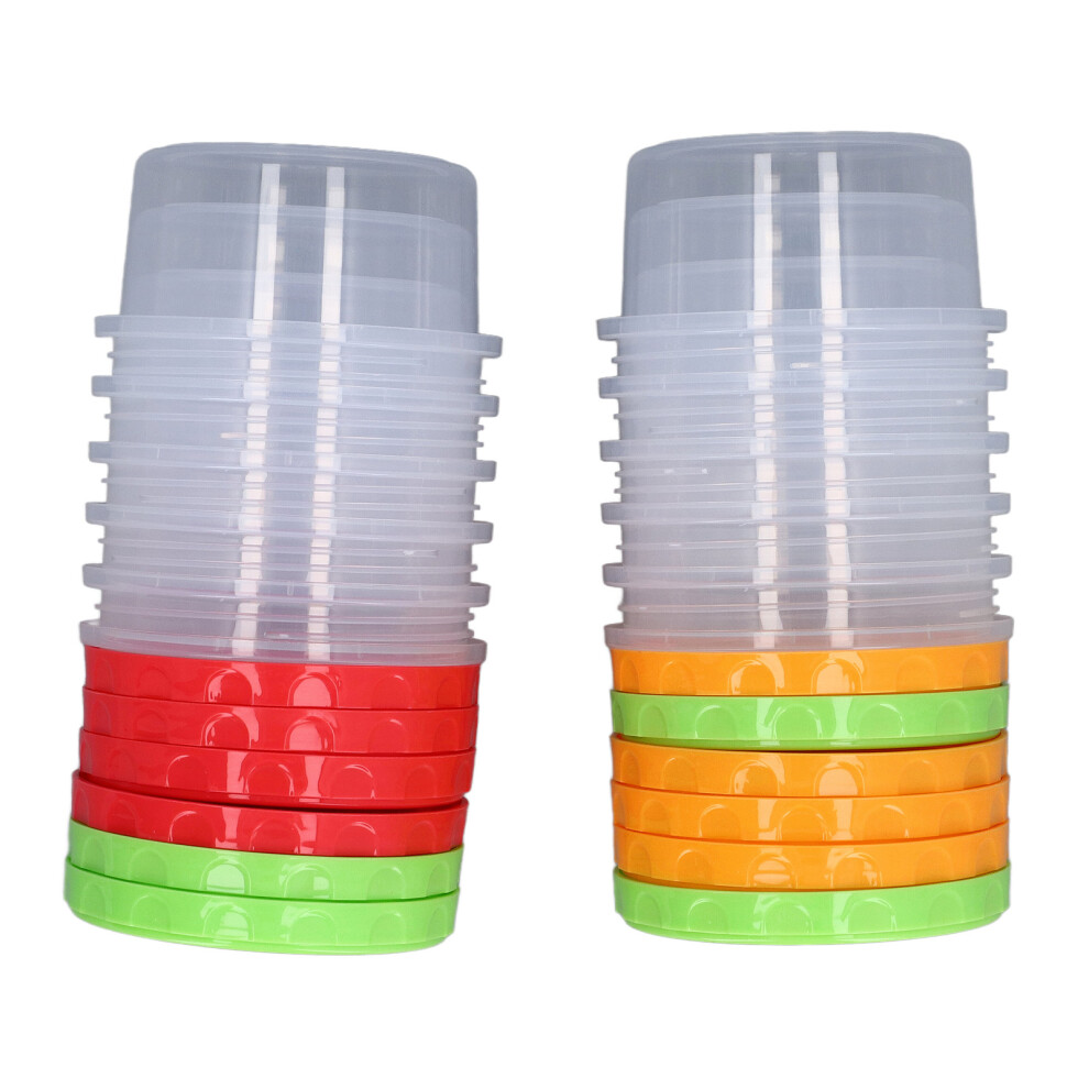 Microwave & Freezer Safe 8oz Food Containers 12 Pack with Lids