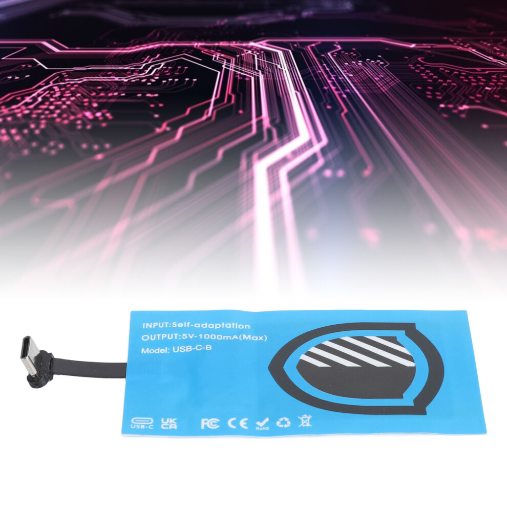 Usb C Wireless Charger Patch 5W Receiver For Reliable Fast Charging 7901348808323