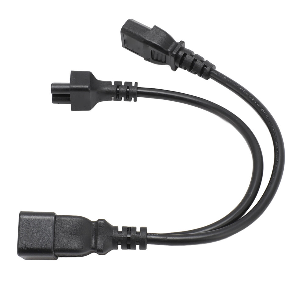 Compact 12.6In Iec320 C20 To C5 C13 Splitter Cable For Power Adapters 5061348810053
