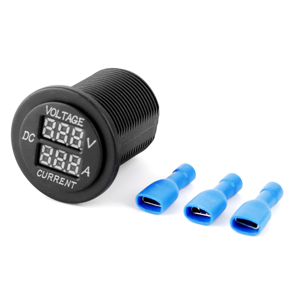 Digital Led Voltmeter Ammeter Round Gauge Current 8320539070629