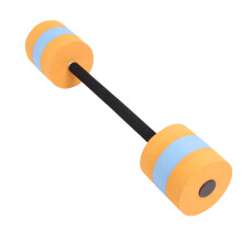 Long Water Dumbbells EVA Rubber PC Detachable Float Orange & Blue 342g