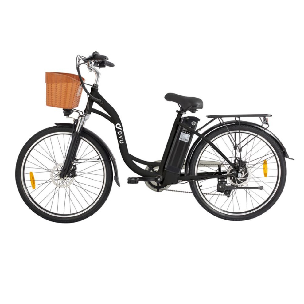 DYU C6-B E-Bike 60KM Range Removable Battery 6-Speed City Commuter-image-OPC-PKDGN29-NEW