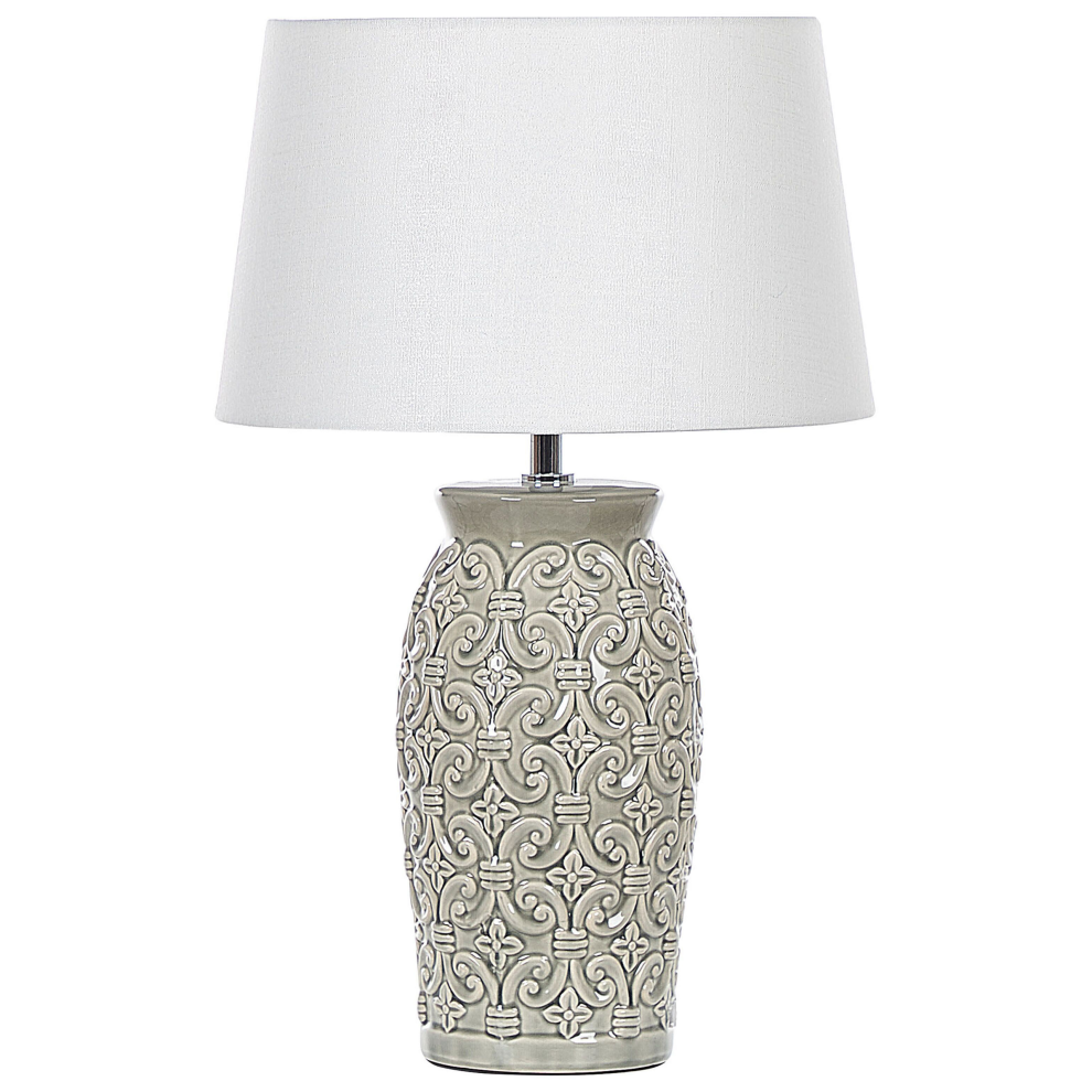 Table Lamp KHOPER Ceramic Grey