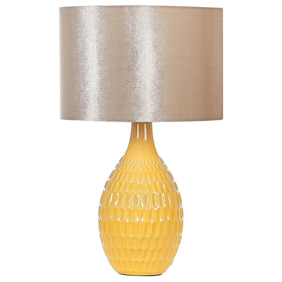 Table Lamp HADDAS Ceramic Yellow