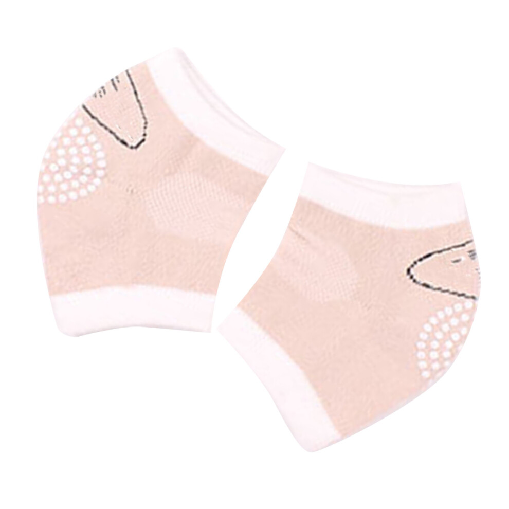 Baby Knee Pads Unisex, Anti Slip, Breathable Cotton, Brown