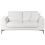 Beliani 2 Seater REINEN Fabric White 1