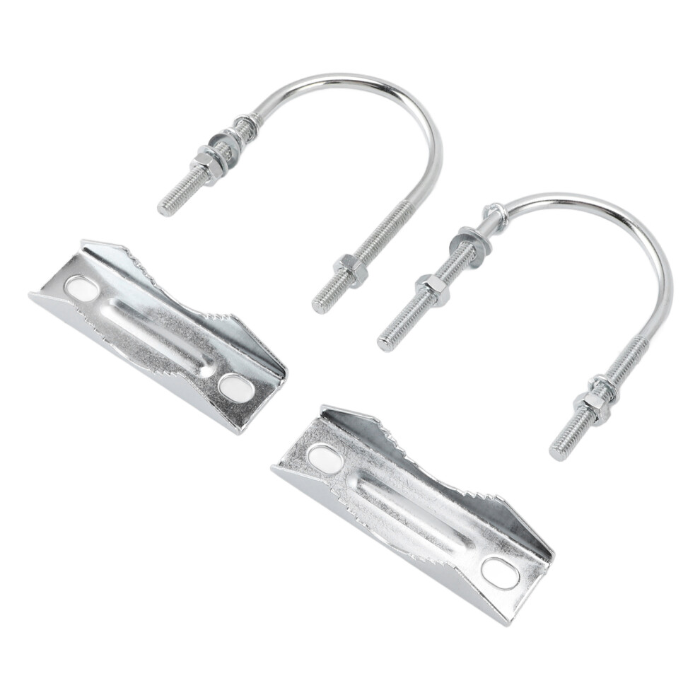 Iron Double Antenna Mast Clamp Kit With U Bolts For Outdoor Mounting 9341348814586