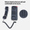 Mini Phone Wall Mountable Telephone Incomings Caller LCD Display 2