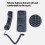 Mini Phone Wall Mountable Telephone Incomings Caller LCD Display 5