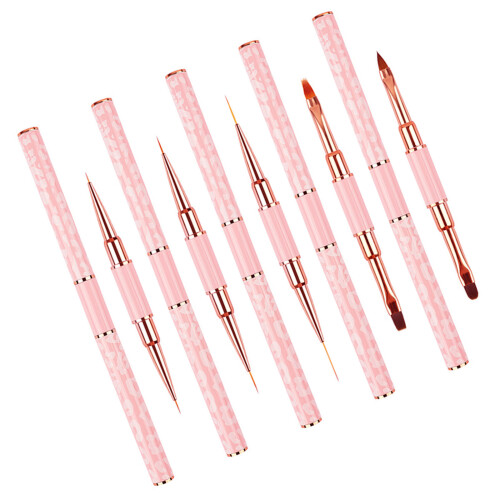 5 Pcs Nails Art Brushes Set with Double-Ended Nails Art Liner