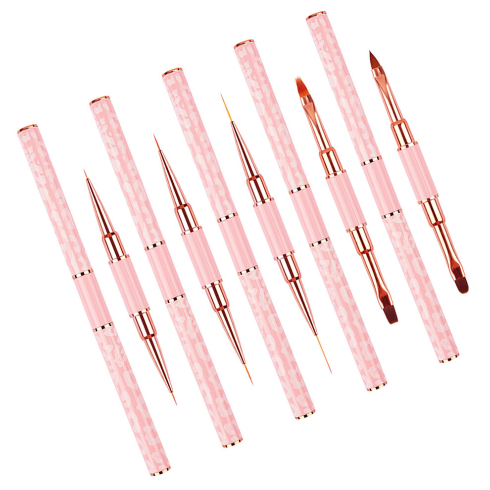 5 Pcs Nails Art Brushes Set with Double-Ended Nails Art Liner