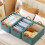 Foldable Home Clothes Storage Bins Large Capacity With Clear 2