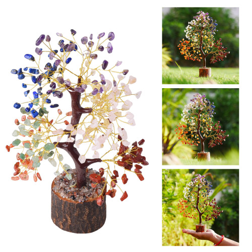 Colorful Crystal Tree Decoration Symbolizing Prosperities for 1