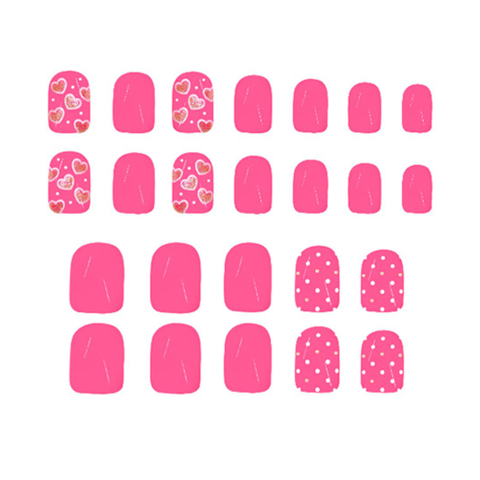 Valentine Press On Nail Artificial Nail False Nail Glues On Nail