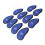 Set di 10 copriferri da golf in nylon blu a rete 14