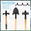 3pcs Tool Hooks,Double-Head Design Garden Storage Shed Hanger 8