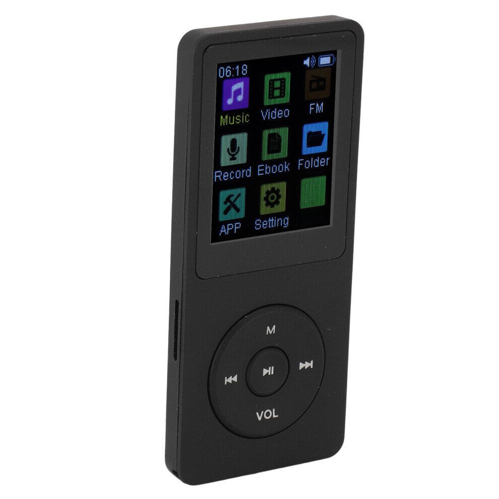 Mp3 Player 8Gb With 1.82In Tft Screen Bluetooth Video Voice Recorder Black 4601348816023