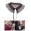Detachable False Collar Sparkly Dots Organza Mesh Ruffled Shawl 2