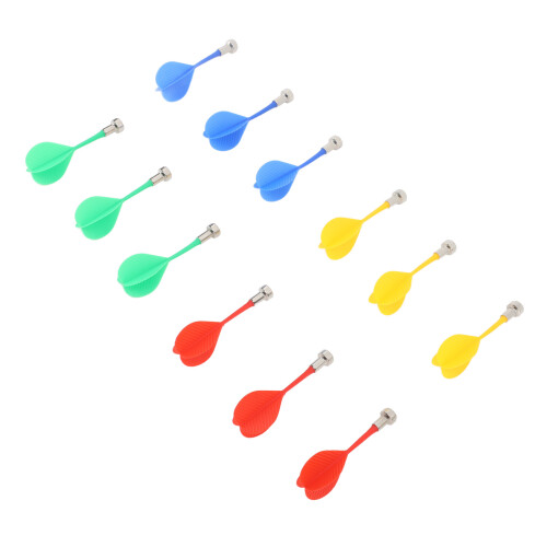 12Pcs Magnetic Darts Plastic Replacement Darts for 2