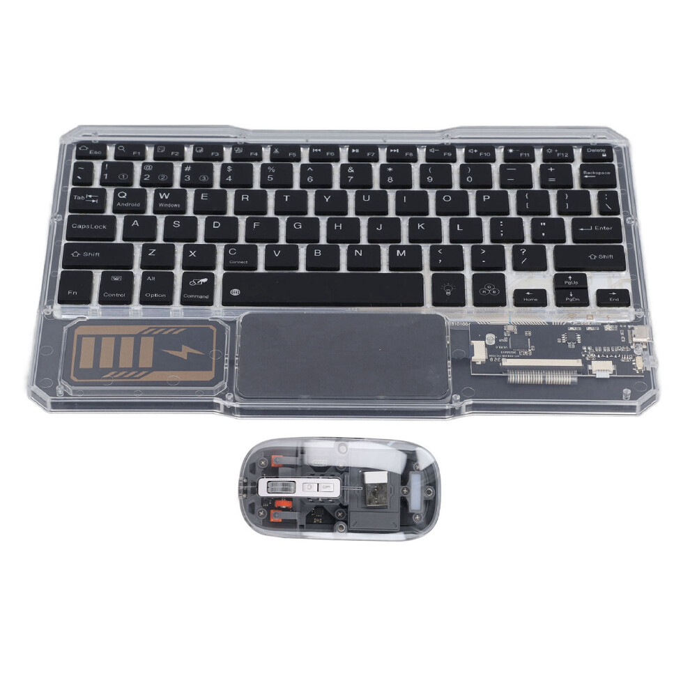 Wireless Bluetooth Keyboard Mouse Combo Â 7 Color Night 78 Keys, 500Mah Battery Light 3201348816736