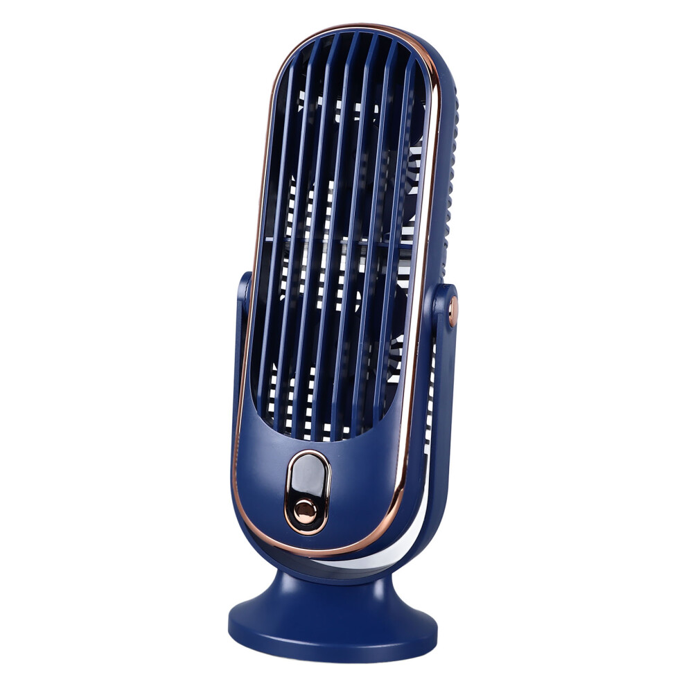 Travel-Friendly Desktop Fan 1800Mah Usb Brushless Motor 5-Speed Quiet Blue 8231348816967