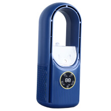 Bladeless USB Fan with 6 Speed & 100ml Water Tank, Blue, Quiet