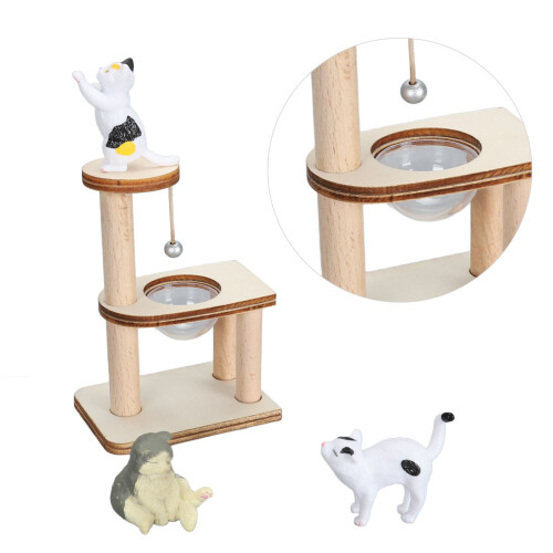 Safe Eco-Friendly Cat Playset with Smooth Edges and Unique Design 2