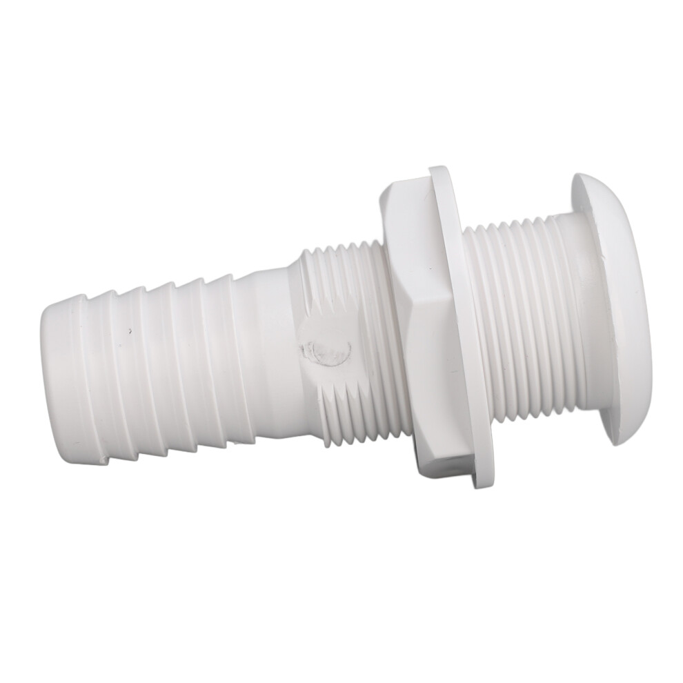 Boat Through Hull Connector 29Mm Outlet Abs Drain Fitting For Yacht, Rv White 4681348819989