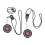 Wireless Restaurant Pager System with 2 Touch Bells, 300mAh, IPX7 11