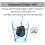 Wireless Restaurant Pager System with 2 Touch Bells, 300mAh, IPX7 9