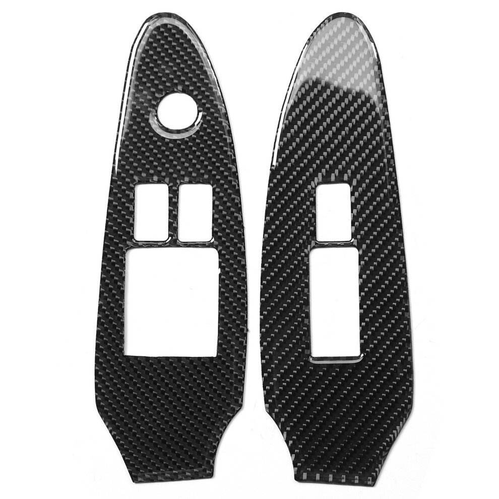2Pcs Carbon Fiber Window Lift Switch Button Panel 8320539074832