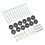 12pcs Trampoline Screws Galvanized Steel Enhance 6