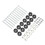 12pcs Trampoline Screws Galvanized Steel Enhance 5