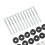 12pcs Trampoline Screws Galvanized Steel Enhance 14