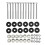 12pcs Trampoline Screws Galvanized Steel Enhance 10