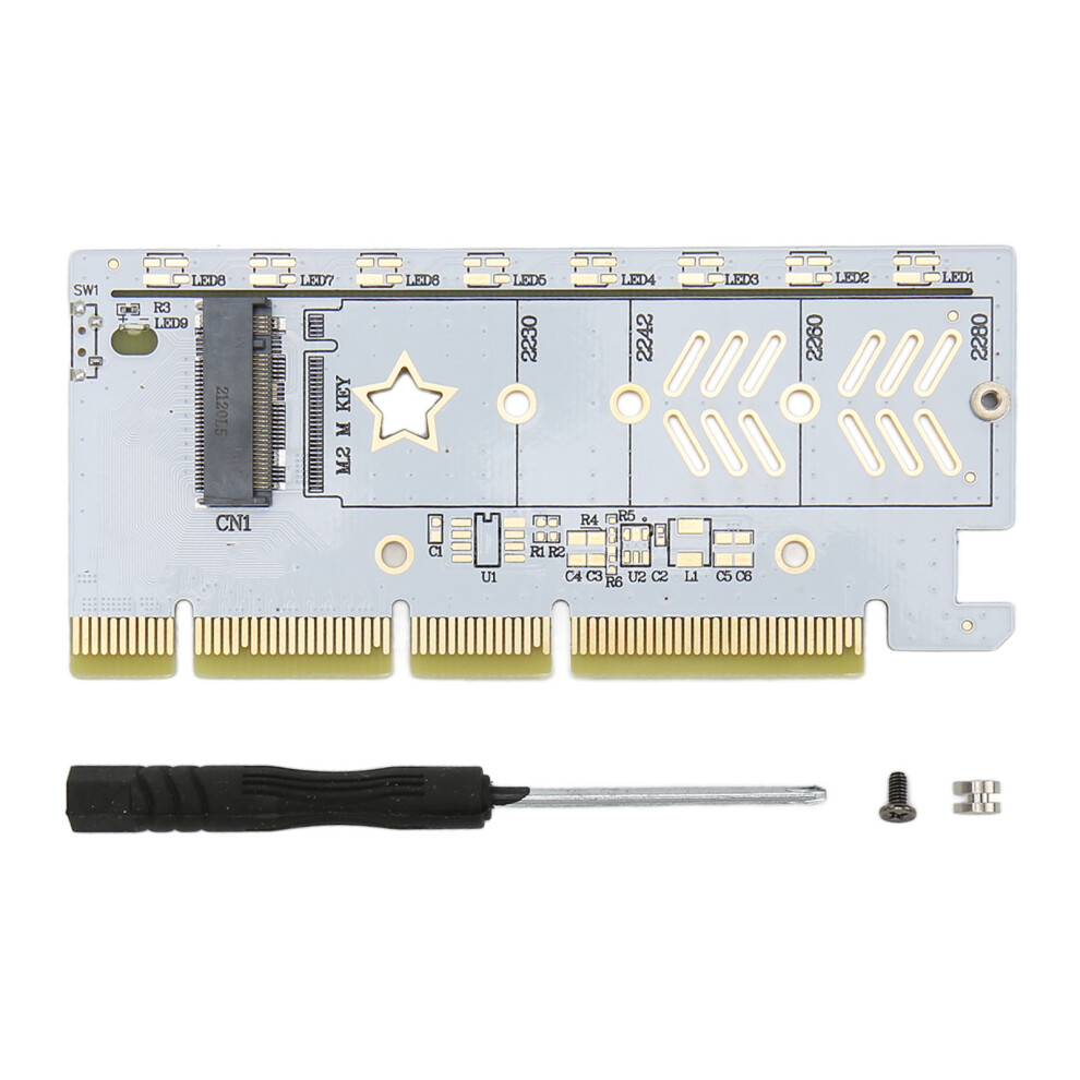 PCIe to NVMe Adapter Card 64Gbps PCIe 4.0 Plug and