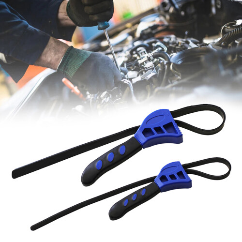 2Pcs/set Rubber Strap Wrench 210mm 160mm Strap Pipe Wrench 1