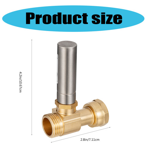 Easy Installion Thread Water Hammer Arrestor Portable Home 2