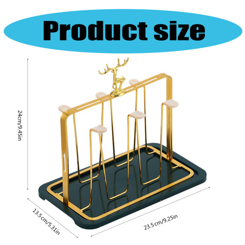 Elegant Mug Drying Rack Accessory for Displaying Teacups and 2