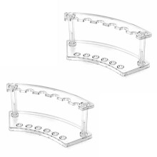 2 Pcs Multifunctional Pencil Holder Vertical Pen Holder 6-Slots