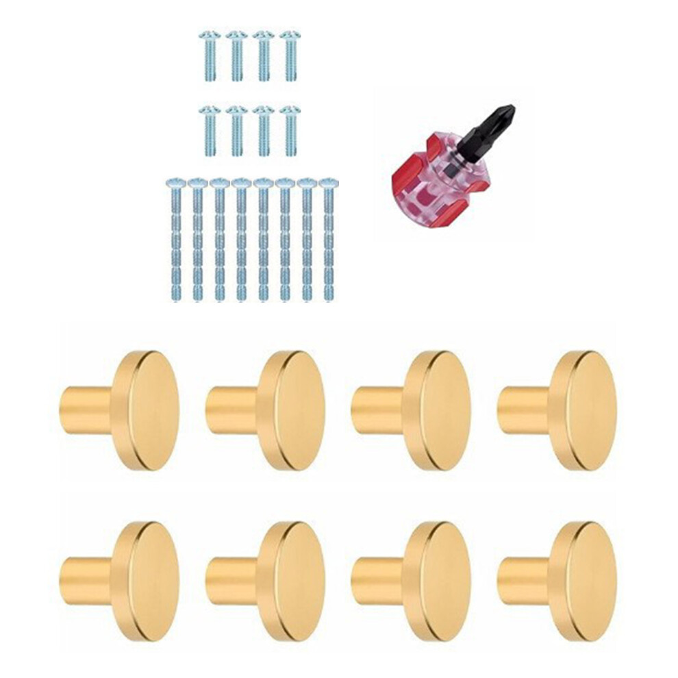 8Pcs Gold Brass Knobs Elegant Cabinet Pull Decorative For 7627000053206