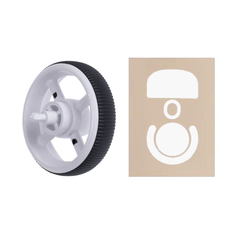 Mouse Scrolls Wheel Pulley With Feet Stickers Pad For Gprox 7627000054715