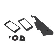 1 Set Dual-Coil Pickup Ring Rückplatte LP Schwarz