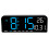 Sveglia digitale blu, grande display LED 12/24H 15