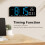 Sveglia digitale blu, grande display LED 12/24H 4